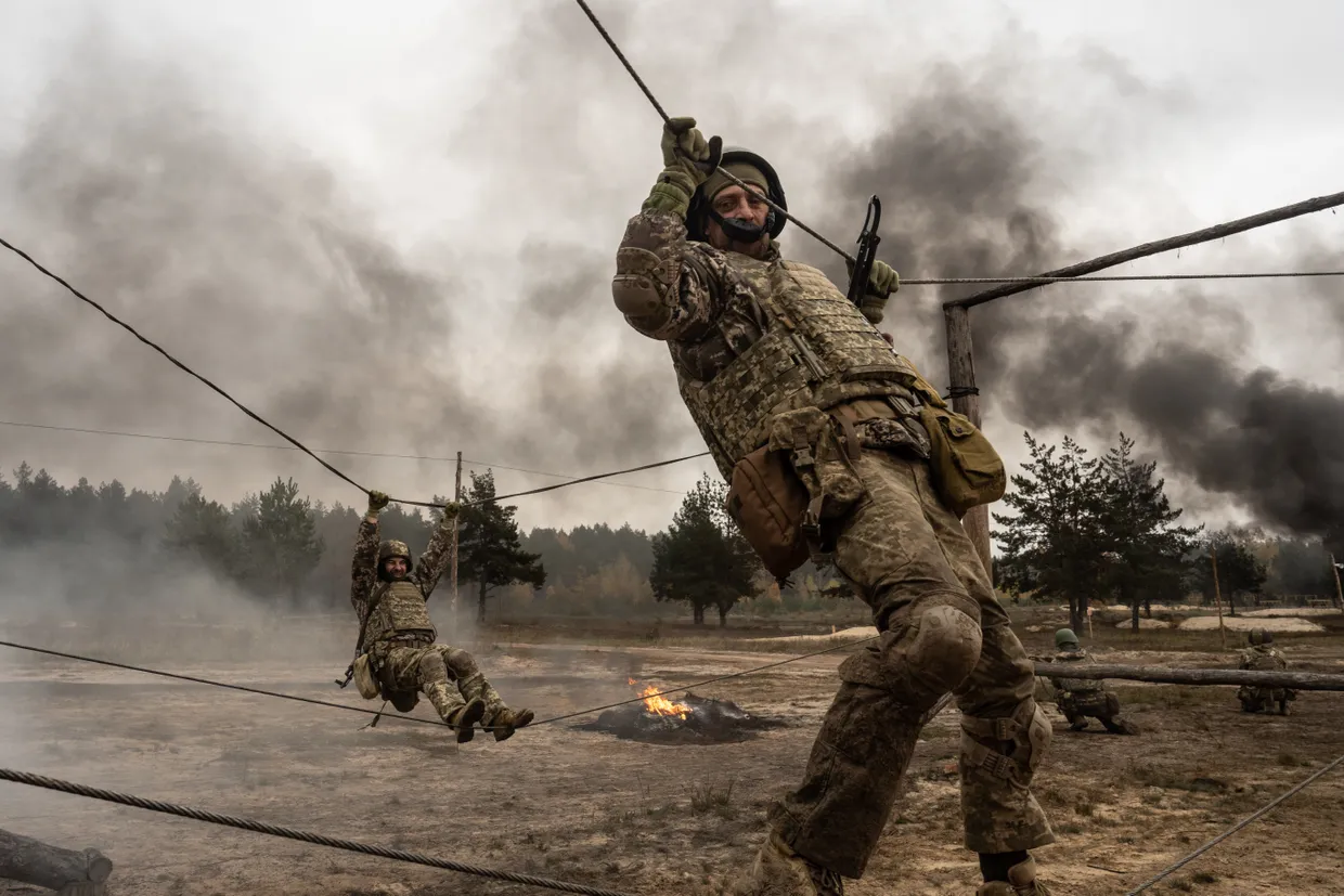 Cover: Inside Ukraine's desperate race to train more soldiers