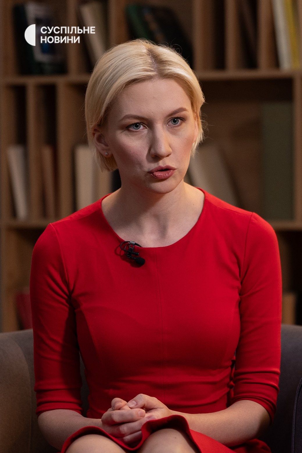 Марія Кучеренко під час інтервʼю Суспільному, Київ, 31 липня 2025 року. Суспільне Новини/Олександр Сова