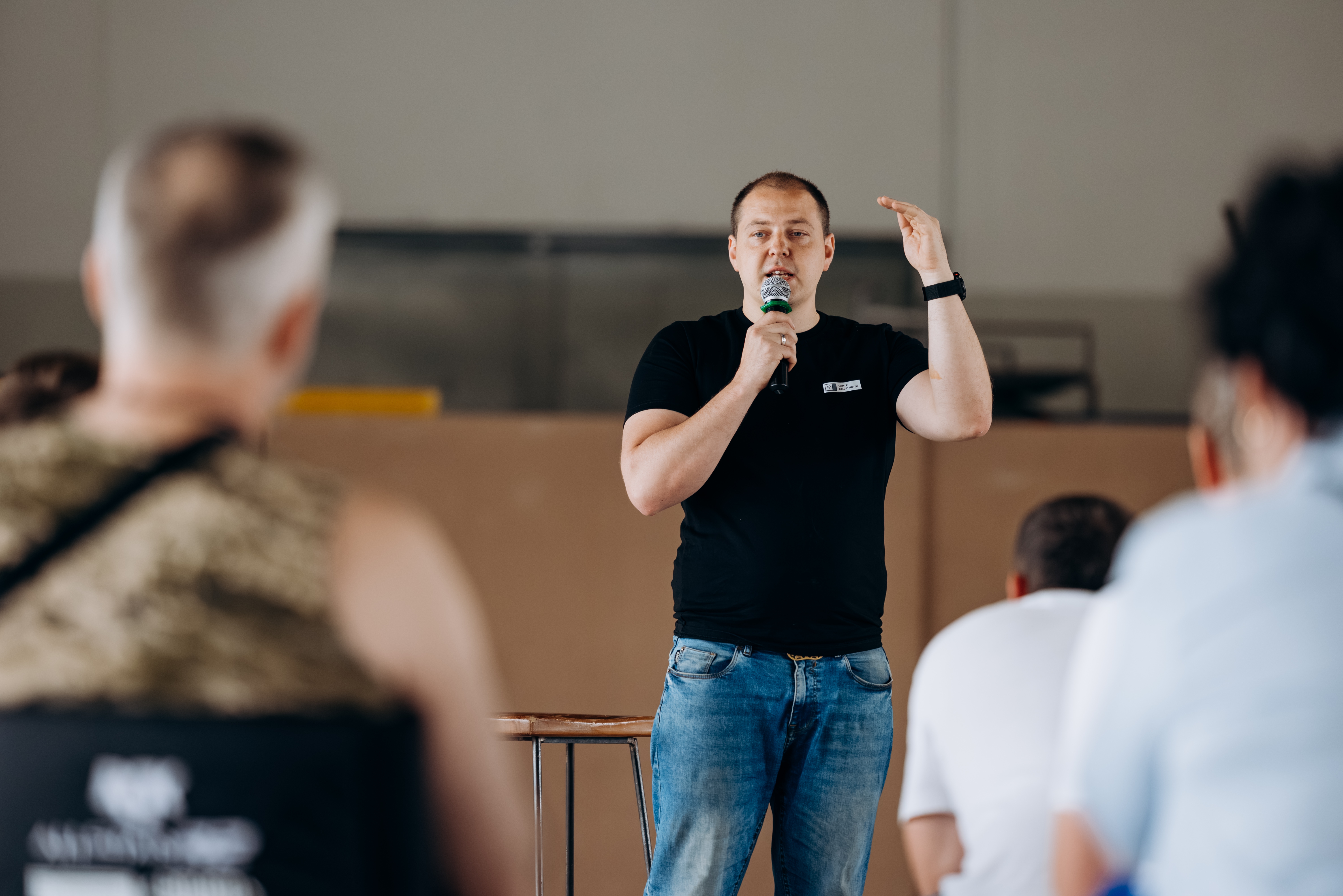 Тарас Ковалик під час одного з воркшопів. Фото: Сергій Галушка