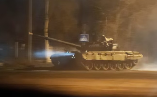 Russian tanks in Donetsk on February 22, 2022, the day Russia recognized the so-called DNR and LNR. Two days later, it launched its full-scale invasion. Photo credits: Reuters news agency