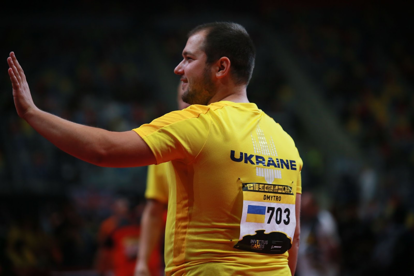 Dmytro during a table tennis match. Photo: InvictusTeamUkraine