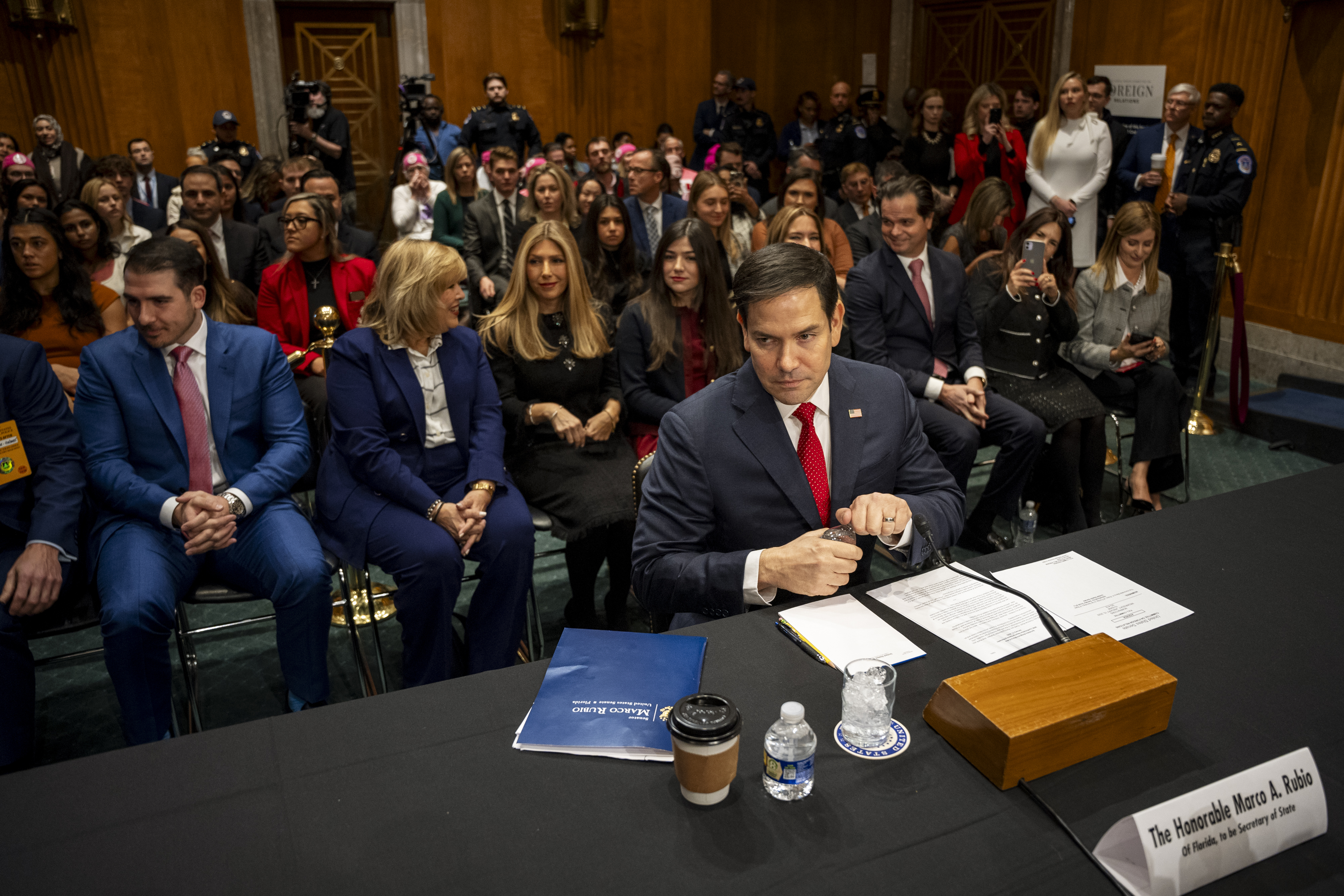 Marco Rubio during hearings in the Senate's relevant committee on January 16, 2025. Photo: Notus